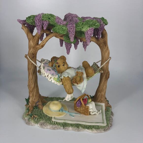 Cherished Teddies Genevieve Enjoys The Quiet Time Her Garden Brings - Picture 1 of 5